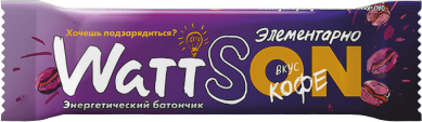 TM WattSON " Energy bar with caffeine"