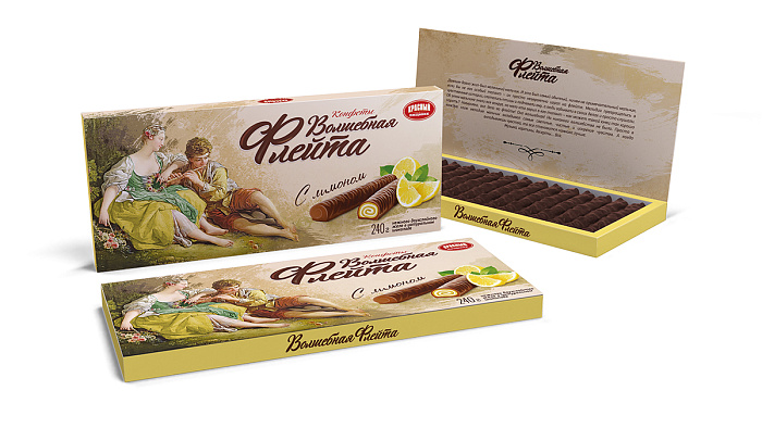 Sweets "Magic flute" with lemon