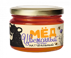 Мед цветочный темный натуральный