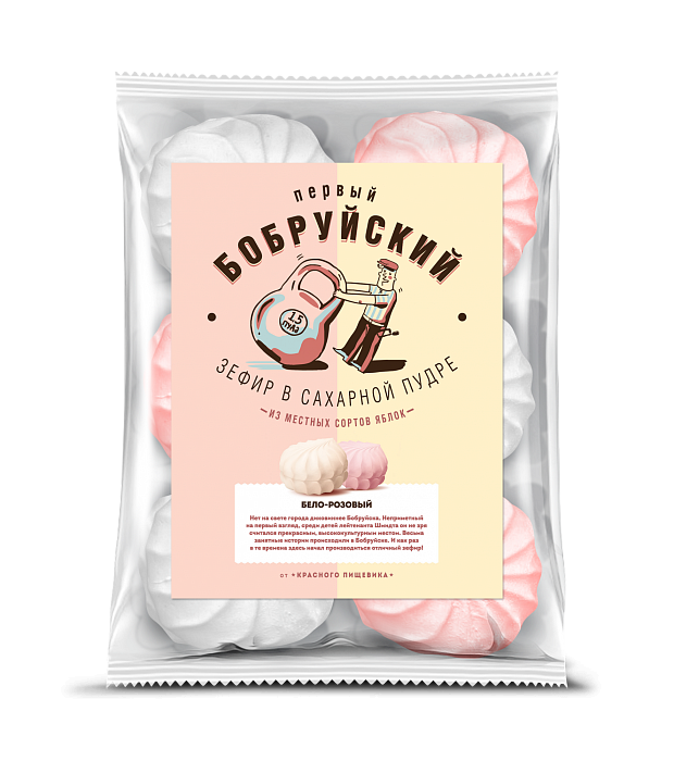 Zefir "White-and-pink" of TM Pervy Bobruyskiy