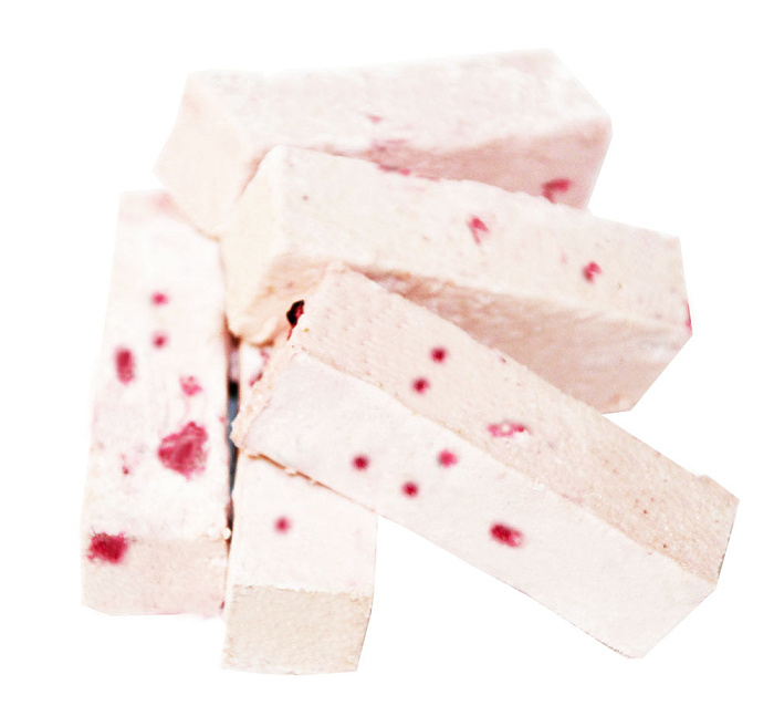 Apple pastila of Bobruisk production with raspberries