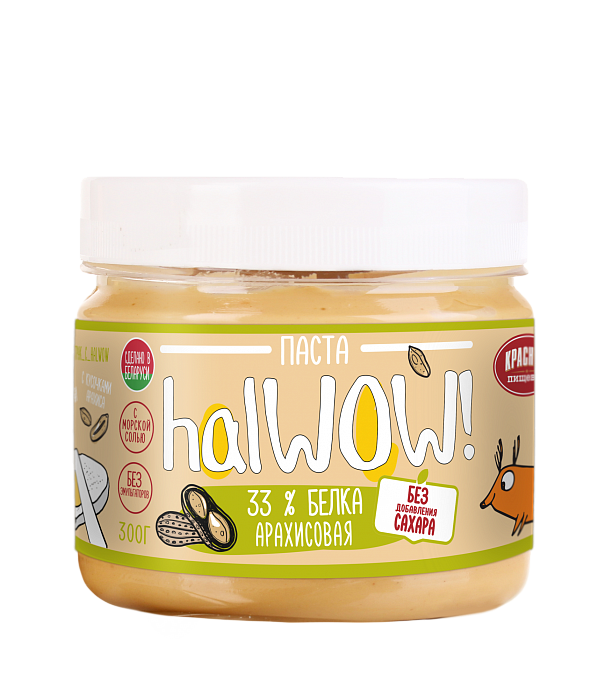 Паста арахисовая с белком и кусочками арахиса