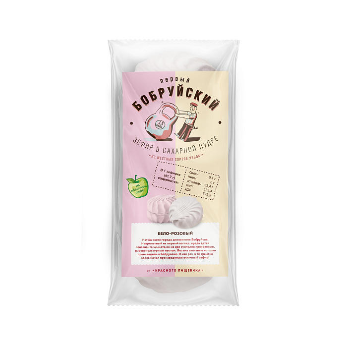 Zefir "White-and-pink" of TM Pervy Bobruyskiy